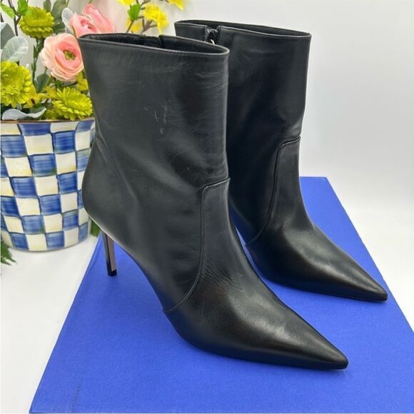 Women's Stewart Weitzman leather ankle boots size 8, made in Spain - Picture 1 of 10